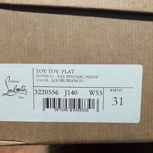 Christian Louboutin Loubi and Bianco Toy Toy Flat